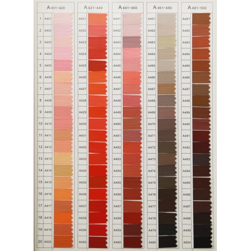 Standard color card